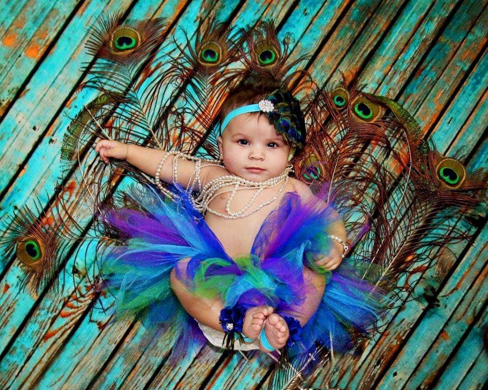 Peacock Tutu Outfit - Squishy Cheeks