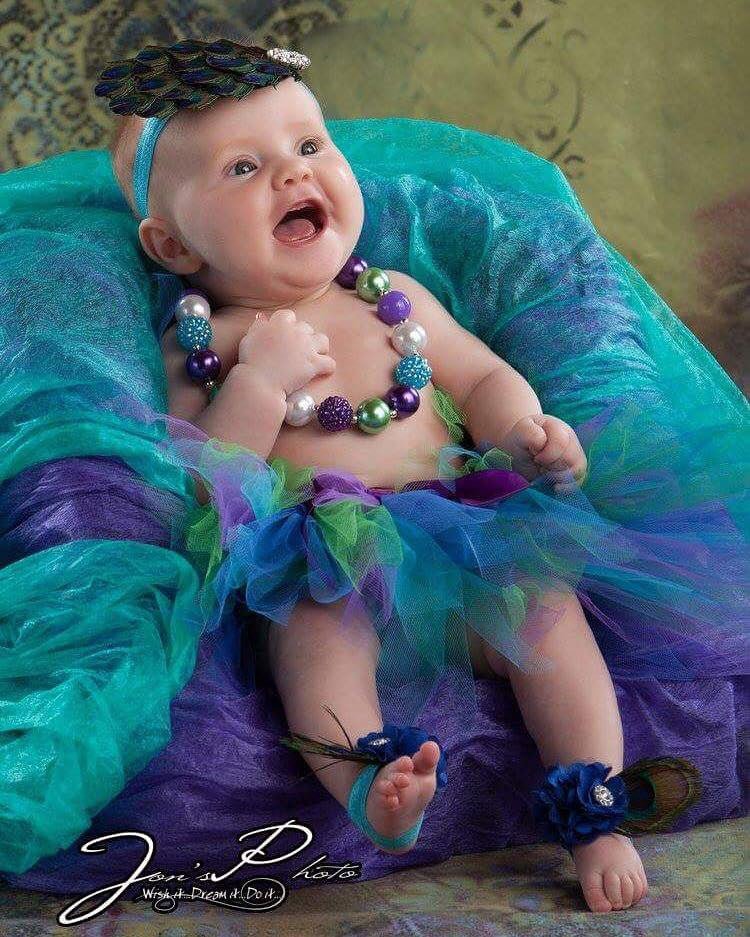 Peacock Tutu Outfit - Squishy Cheeks