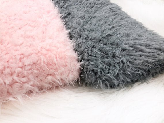 Personalized Floral Monogram Pink Plush Pillow - Squishy Cheeks