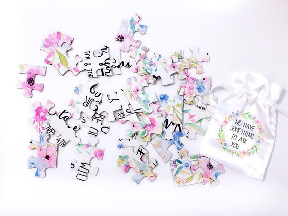 Personalized Flower Girl Proposal Puzzle - Squishy Cheeks