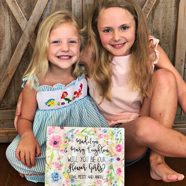 Personalized Flower Girl Proposal Puzzle - Squishy Cheeks