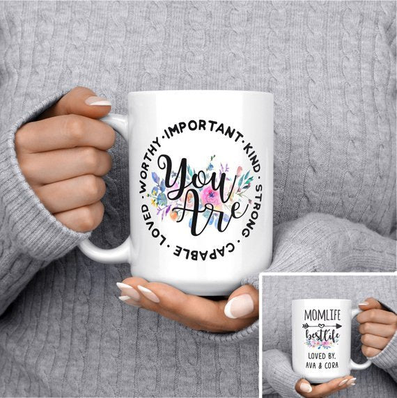 Personalized Mom Life, Best Life Mother's Day Mom Mug - Squishy Cheeks