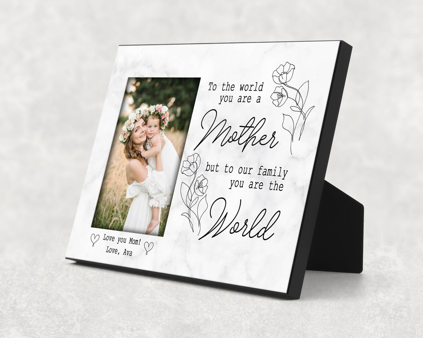 Personalized Mothers Day Keepsake Picture Frame - Squishy Cheeks