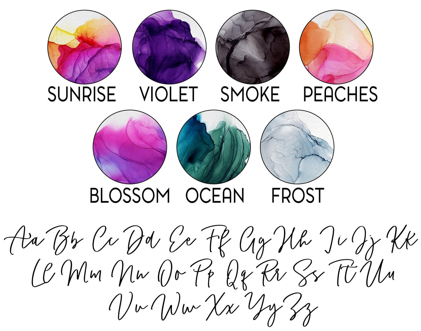 Personalized Watercolor Alcohol Ink Tumbler Gift for Friend Bridesmaid Gift Summer Wedding Gift Birthday Gift for Her Custom Water Bottle - Squishy Cheeks