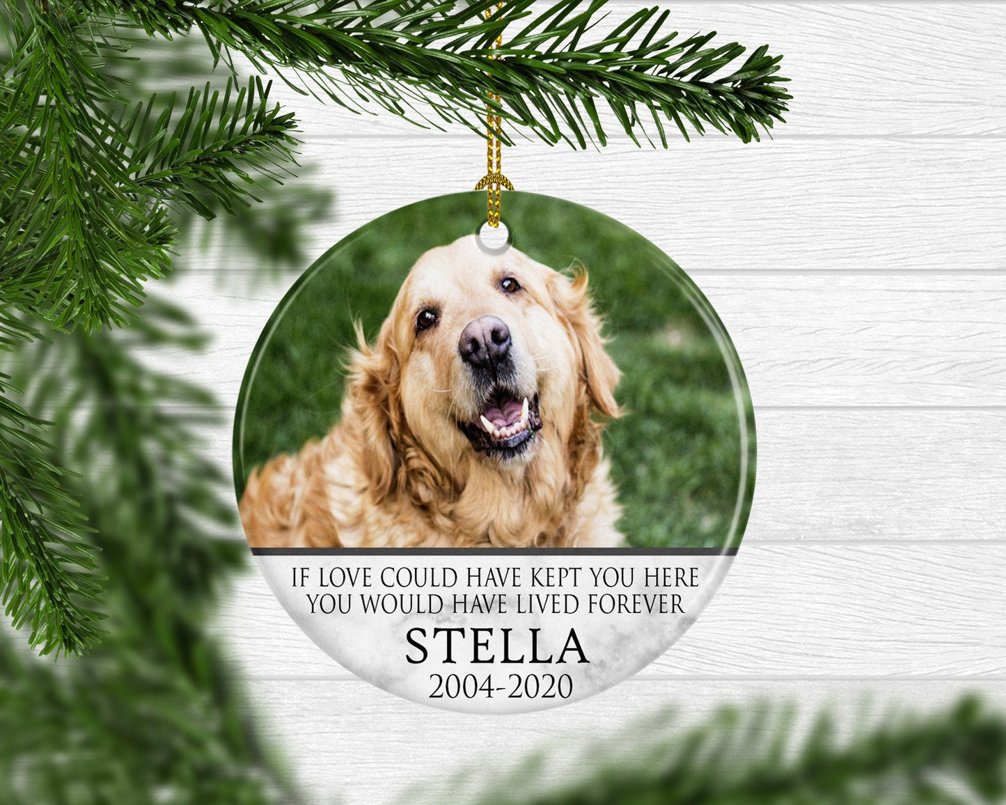 Pet Loss Ornament Loss of a Dog Sympathy Gift Loss of Cat Condolence Gift Ornament Personalized Pet Loss Gift Dog Memorial Pet Passing Gift - Squishy Cheeks