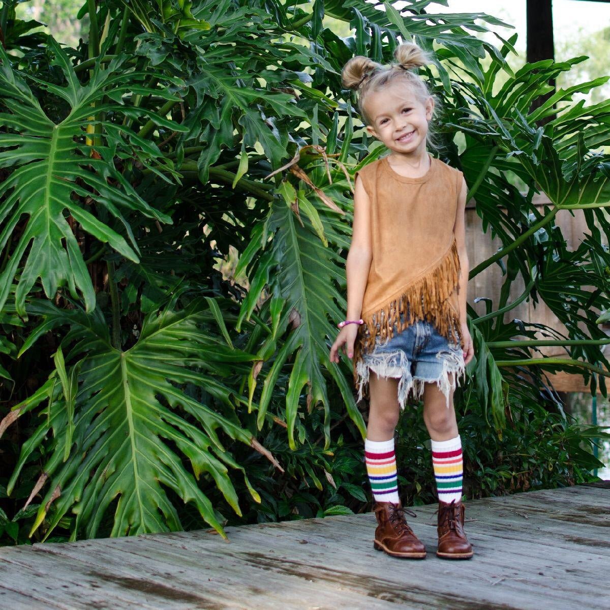 Rainbow Knee High Socks - Squishy Cheeks