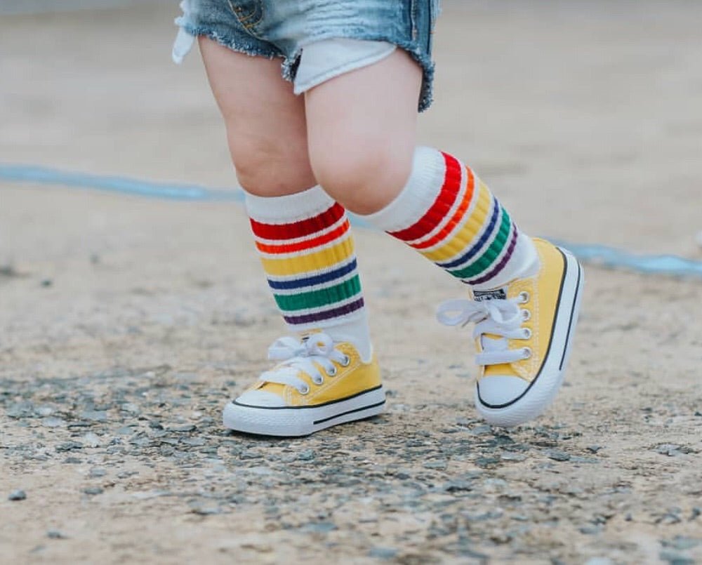 SALE Rainbow Knee High Socks – Squishy Cheeks