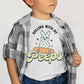 Retro Boys Easter Shirt Rollin With My Peeps Easter Onesie® Boy Raglan Tee - Squishy Cheeks