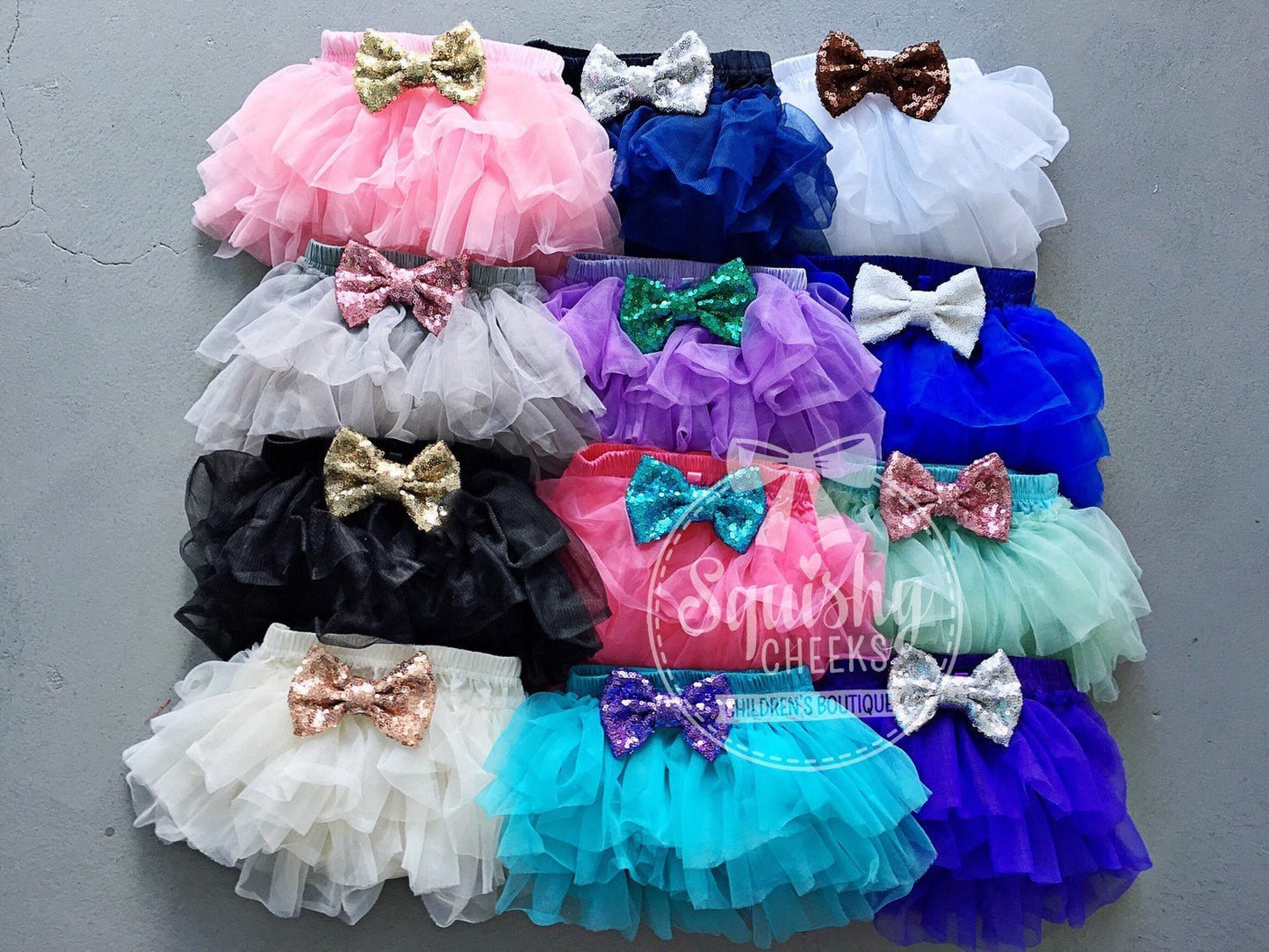 Ruffled Chiffon Baby Bloomers - Squishy Cheeks