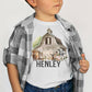 Rustic Farm Animal Birthday Shirt, Personalized for Baby Boy - Squishy Cheeks