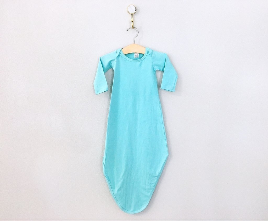 Seaglass Knotted Gown Newborn Set - Squishy Cheeks