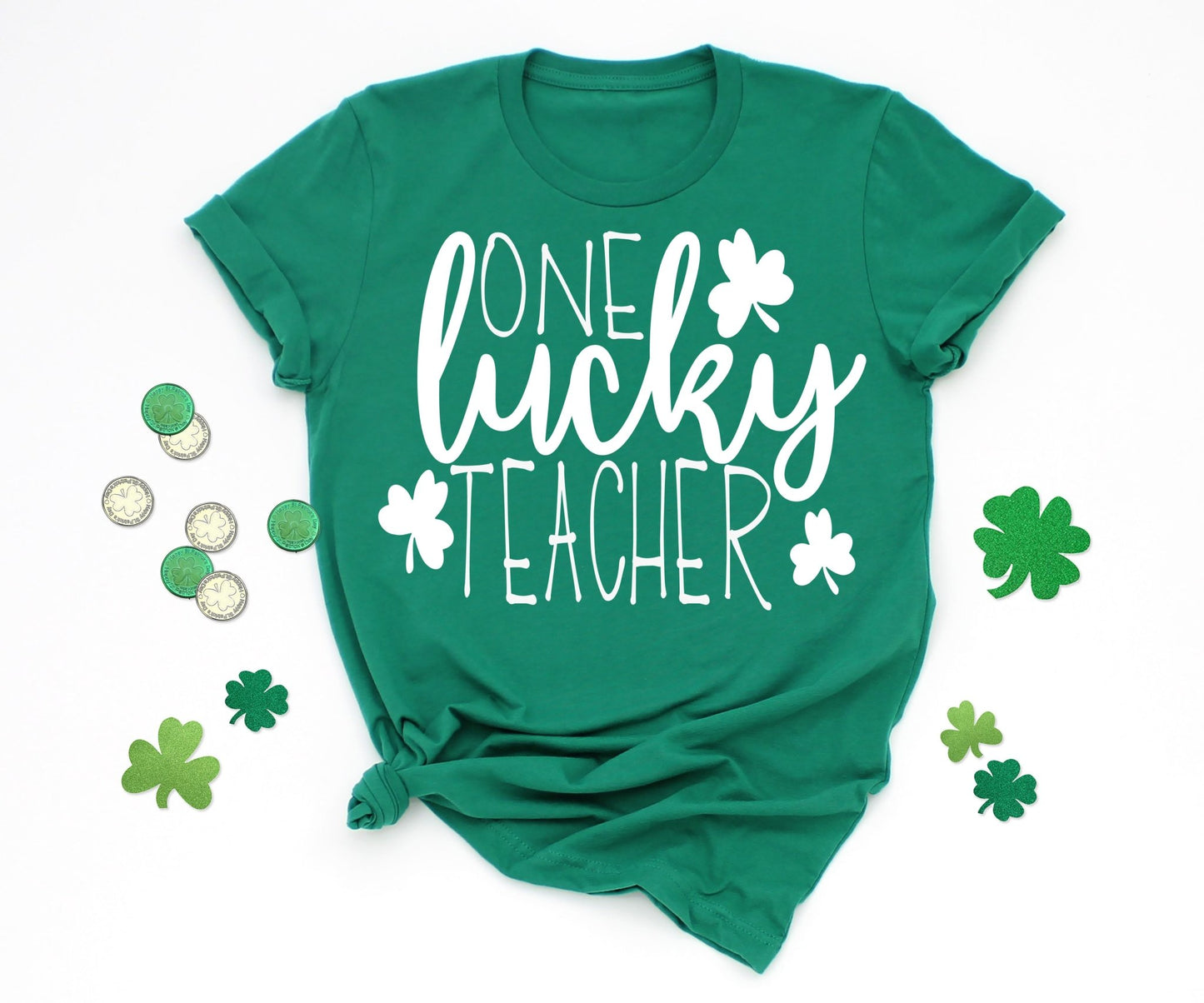 St. Patrick's Day Lucky Teacher Shirt - Squishy Cheeks