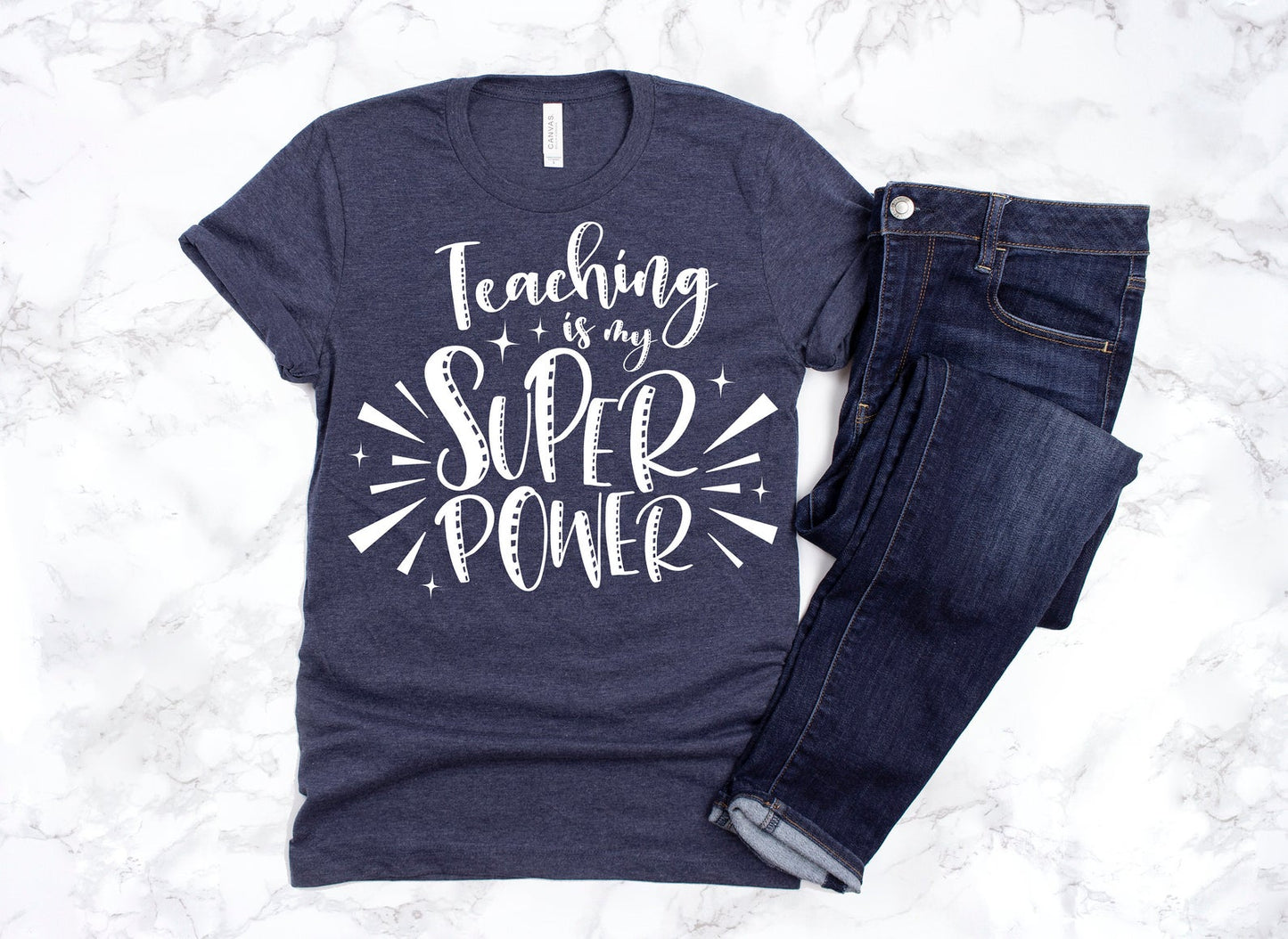 Teaching Is My Super Power Shirt - Squishy Cheeks