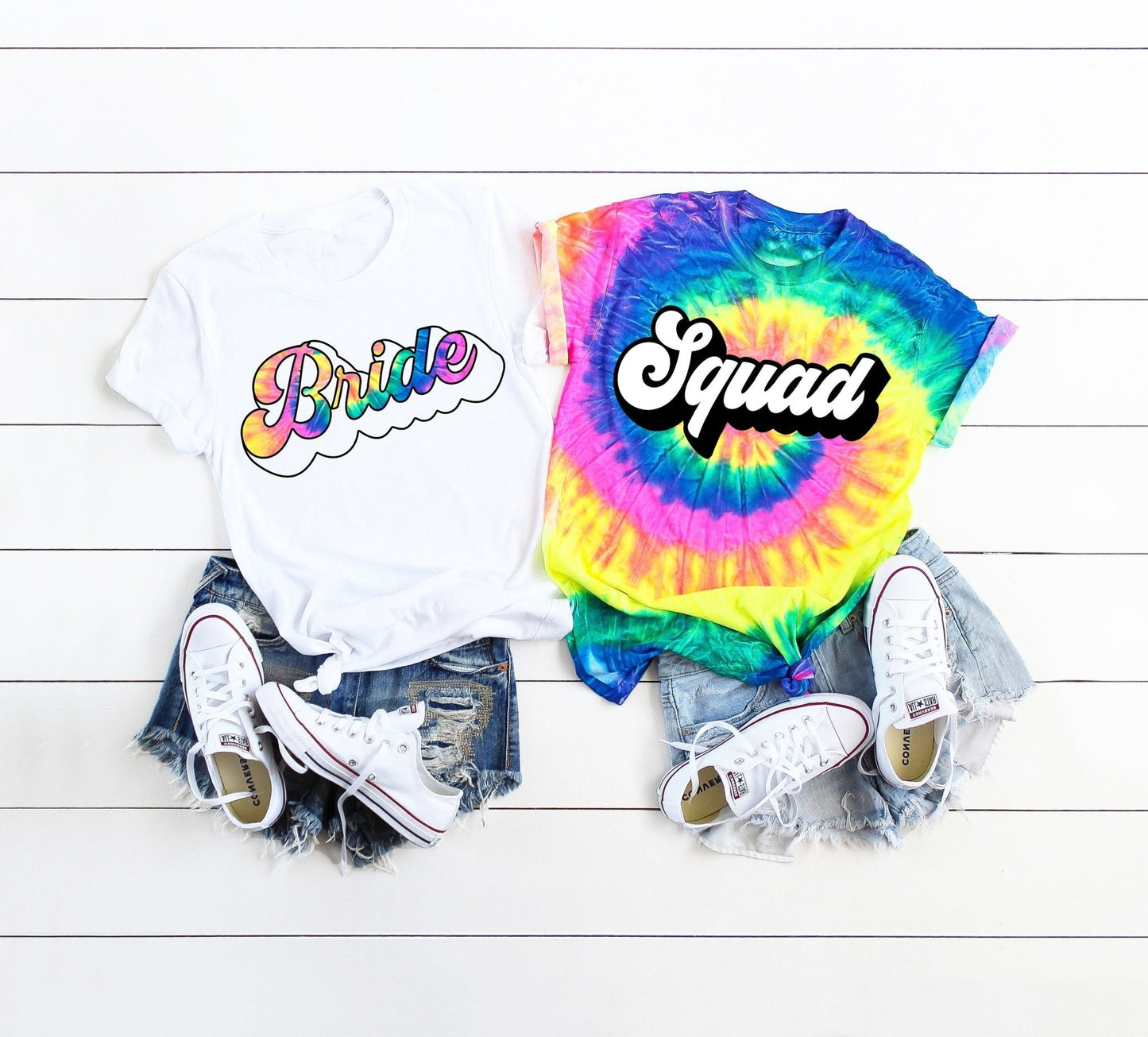 Tie Dye Bachelorette Shirts Bride Squad Tank Tops Bridesmaid Shirt Bachelorette Party Shirt Bride Shirt Bridesmaid Gift Wedding Party Gift - Squishy Cheeks