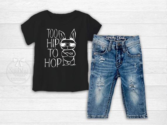 Too Hip to Hop Boy's Easter Outfit - Squishy Cheeks