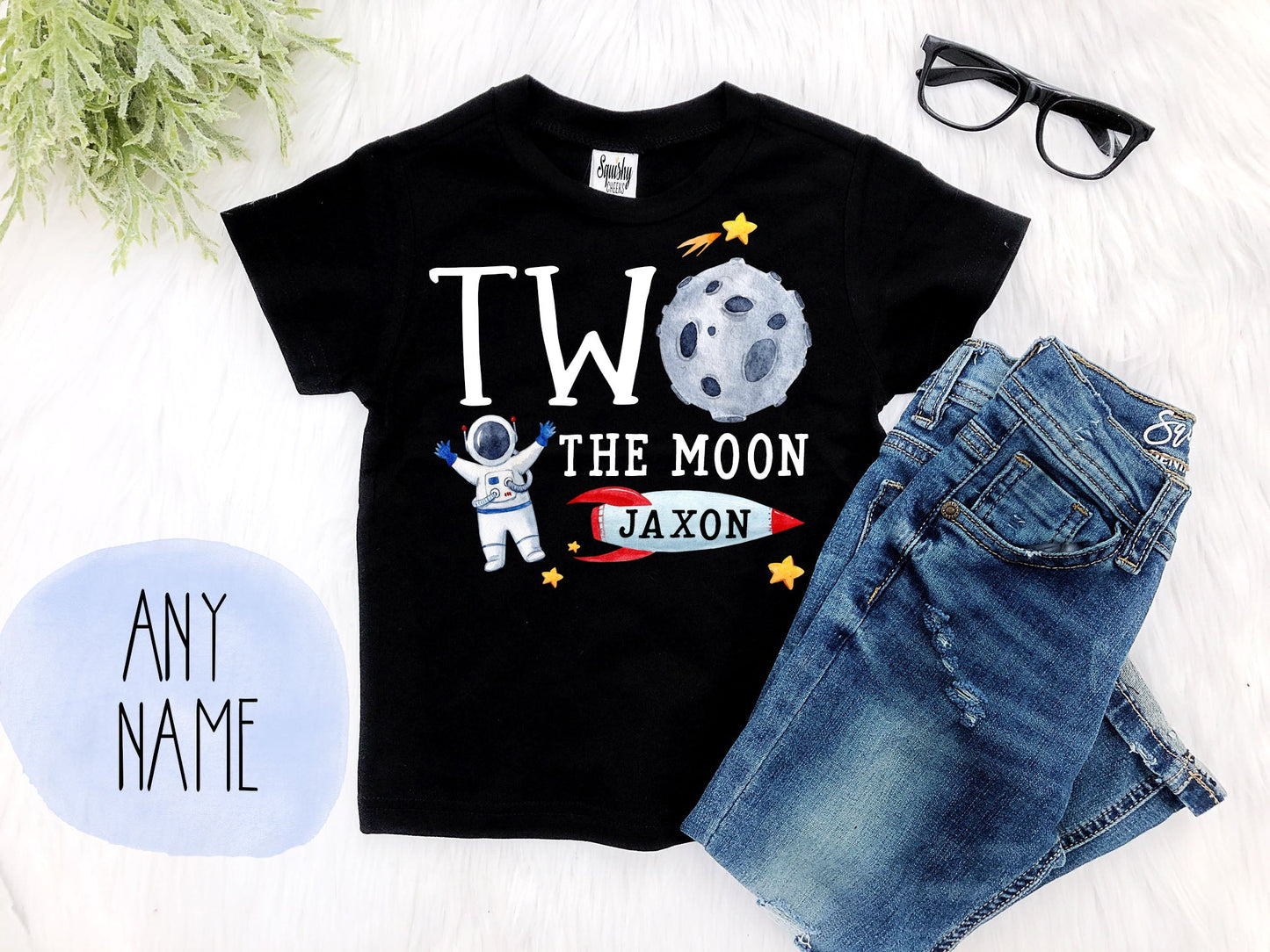 Two The Moon Birthday Family Matching Tops - Squishy Cheeks