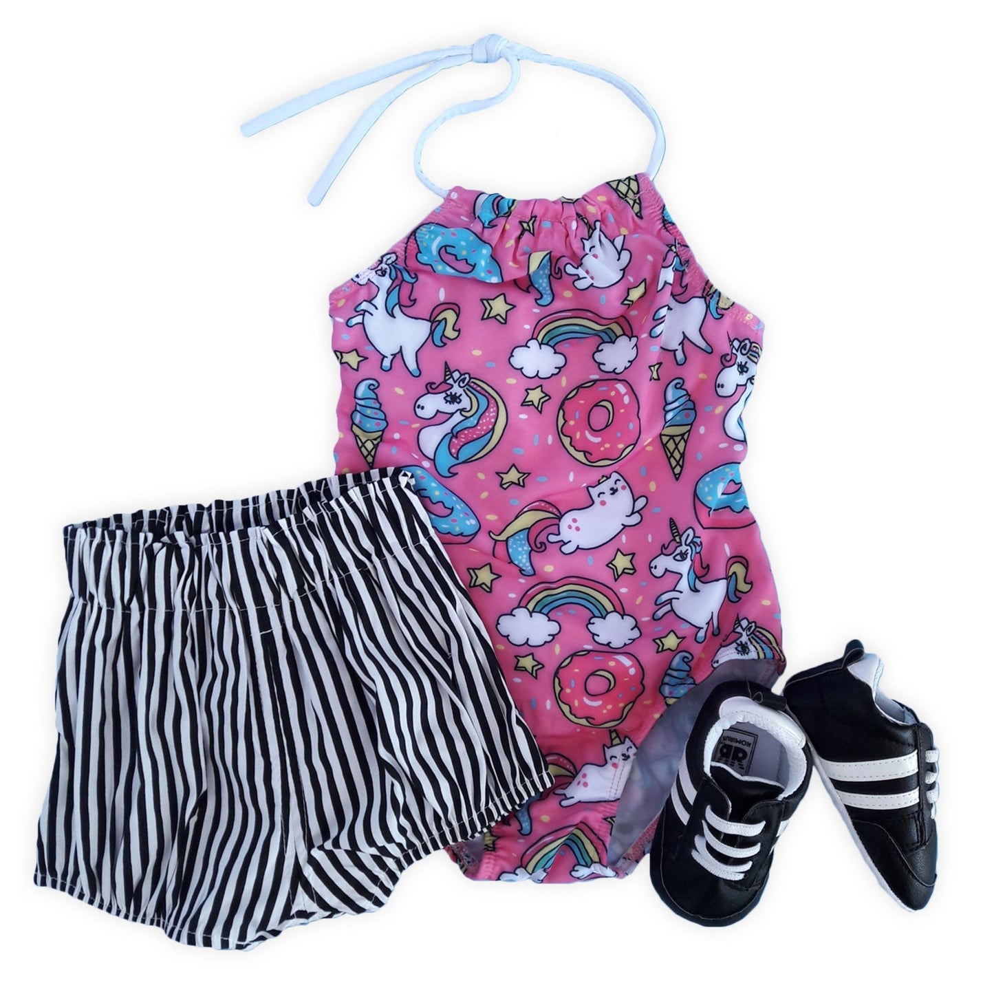 Unicorn Donut Halter Swimsuit - Squishy Cheeks