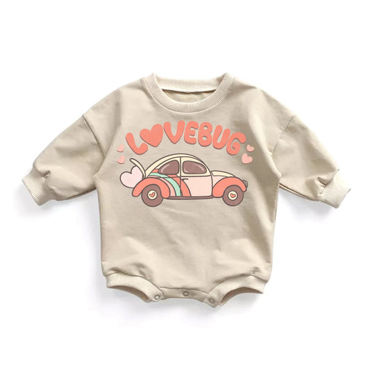 Valentine Lovebug Bubble Romper - Squishy Cheeks