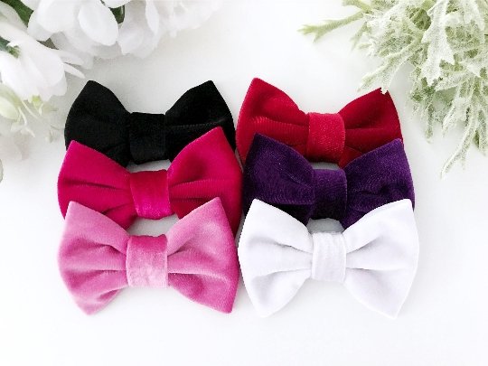 Valentine's Day Velvet Bows - Squishy Cheeks