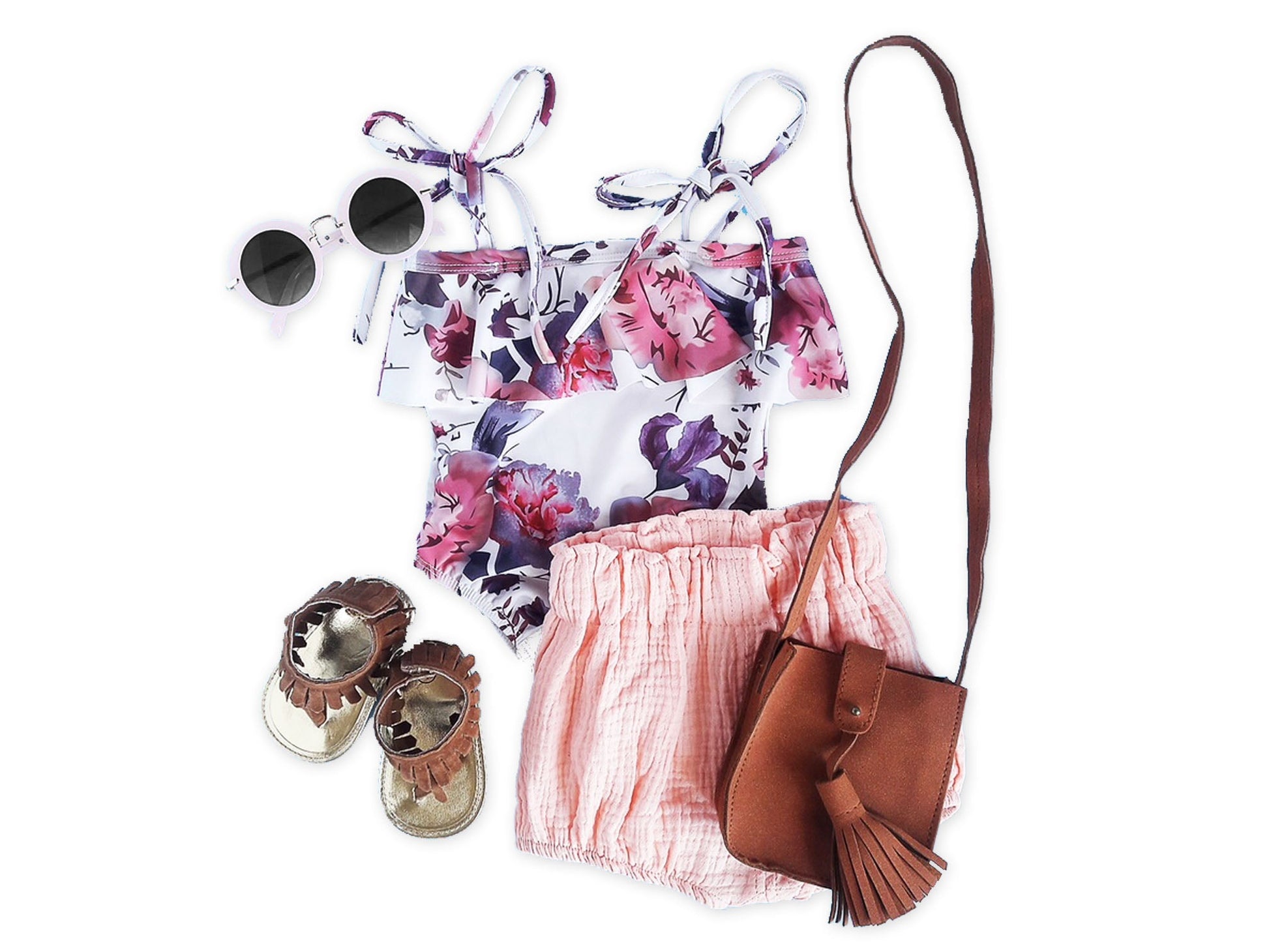 Vintage Floral Swimsuit - Squishy Cheeks