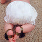 White Cotton Crochet Trim Baby Bloomers - Squishy Cheeks
