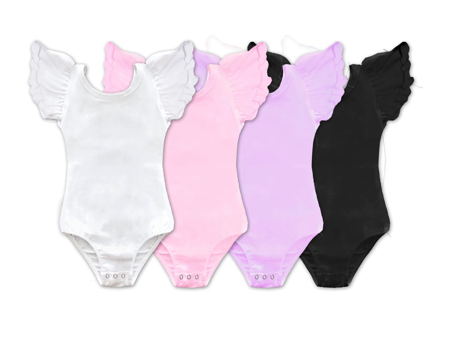 WHOLESALE: Bow Back Flutter Sleeve Leotards - 20 PIECE MINIMUM - Squishy Cheeks