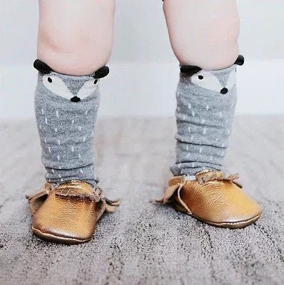 Woodland Fox Knee High Socks - Squishy Cheeks