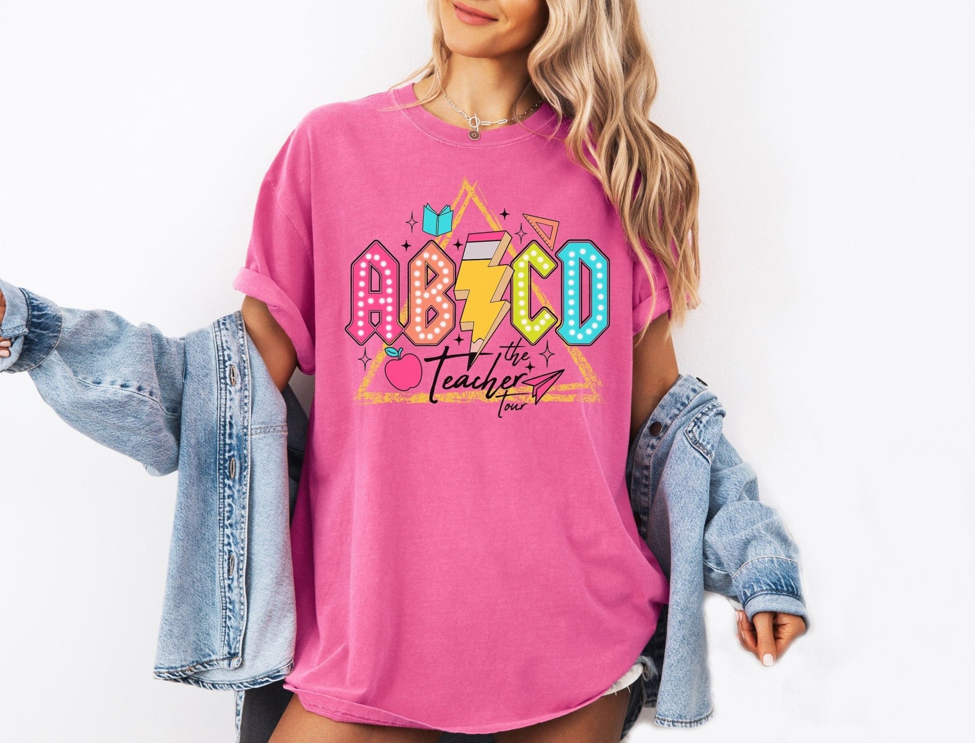 ABCD Teacher Tour, Retro Teacher Shirt, Back To School - Squishy Cheeks