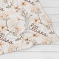 Baby Girl Neutral Blanket, Vintage Nursery Blanket, French Country Baby Decor - Squishy Cheeks
