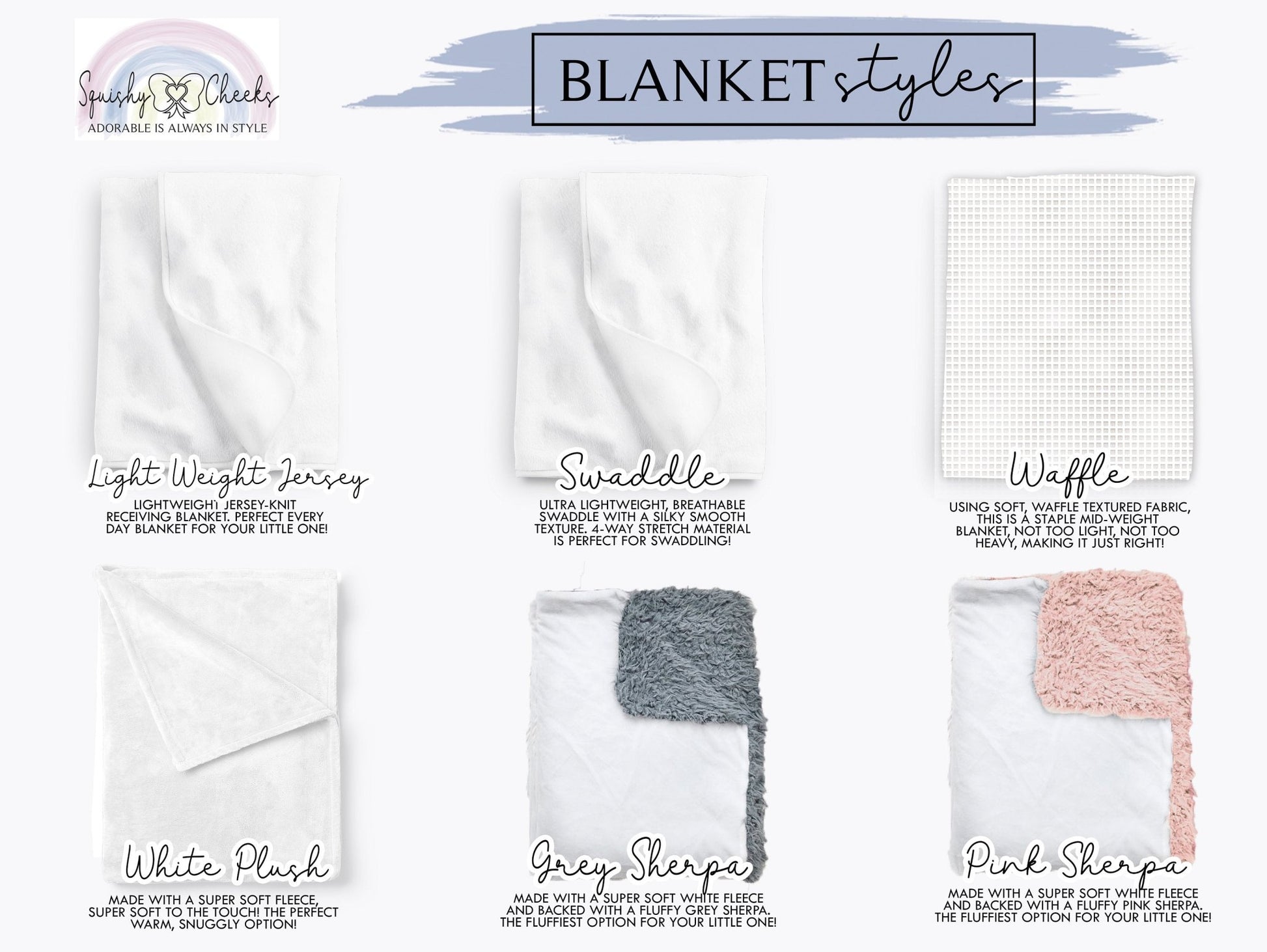 Baby Girl Wildflower Swaddle, Personalized Vintage Floral Baby Blanket with Name Sign - Squishy Cheeks