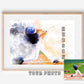 Baseball Player Personalized Gift, Custom Watercolor Art Photo, Digital Download - Squishy Cheeks
