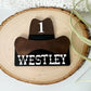 Cowboy Hat Cake Topper, First Birthday Personalized Western Topper, 1st Birthday - Squishy Cheeks