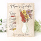 Custom Birth Month Flowers Grandma's Garden Sign Mother's Day Gift Wood Plaque - Squishy Cheeks