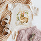 First Easter Outfit Baby Girl 1st Easter Bodysuit Watercolor Easter Bubble Romper Easter Sweatsuit Baby Toddler - Squishy Cheeks