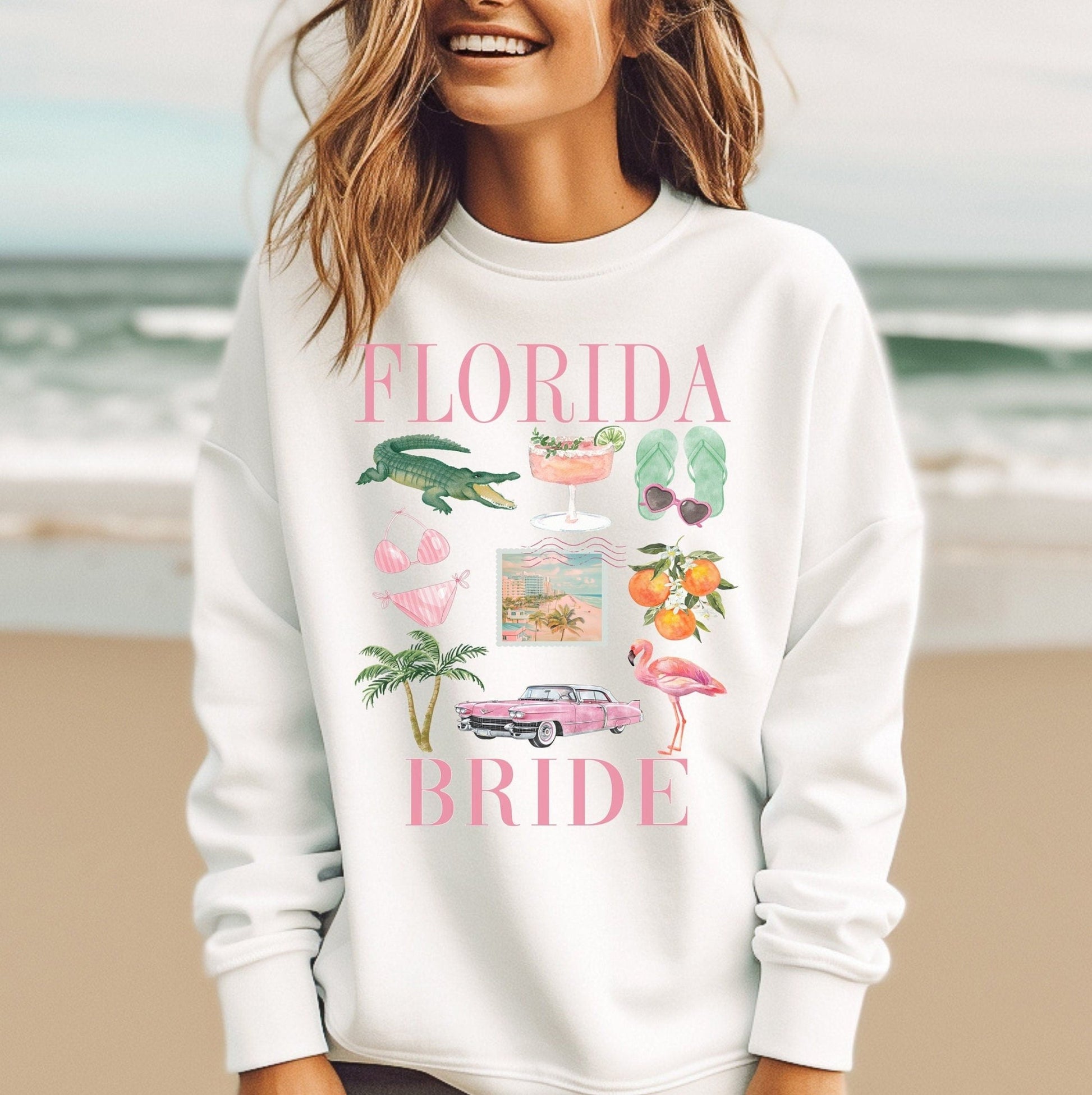 Florida Bride Beach Bachelorette Party Shirts, Florida Babe Bachelorette Tanks - Squishy Cheeks