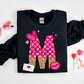 Girls Personalized Valentines Day Shirt with Name, Bodysuit, Shirt & Sweatshirt - Squishy Cheeks