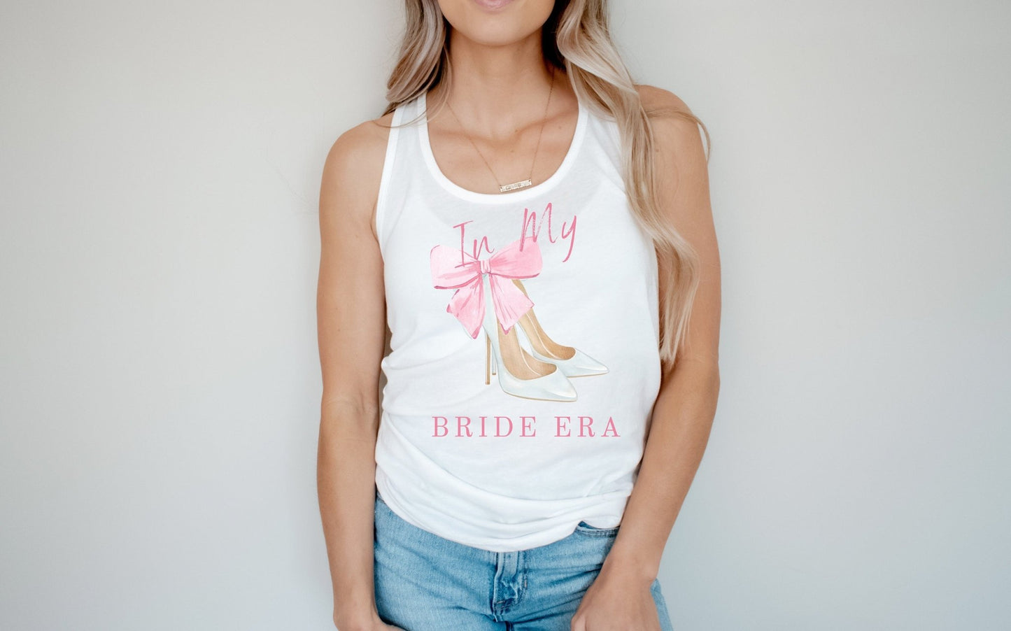 In My Bride Era Bachelorette Party Shirt, Coquette Bride, Preppy Bow Bride Shirt - Squishy Cheeks