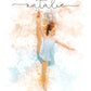 Personalized Gift for Dancer Custom Watercolor Dancer Art Photo Digital Download - Squishy Cheeks