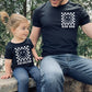 Rad Like Dad Retro Father's Day Matching Shirts Gift from Kids Gift for Husband - Squishy Cheeks