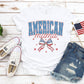 Retro American Mama Mini Mommy and Me 4th of July Patriotic Matching Shirts Set - Squishy Cheeks