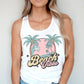 Retro Summer Beach Vibes Custom Bachelorette Party Tank Top Comfort Colors Tees - Squishy Cheeks