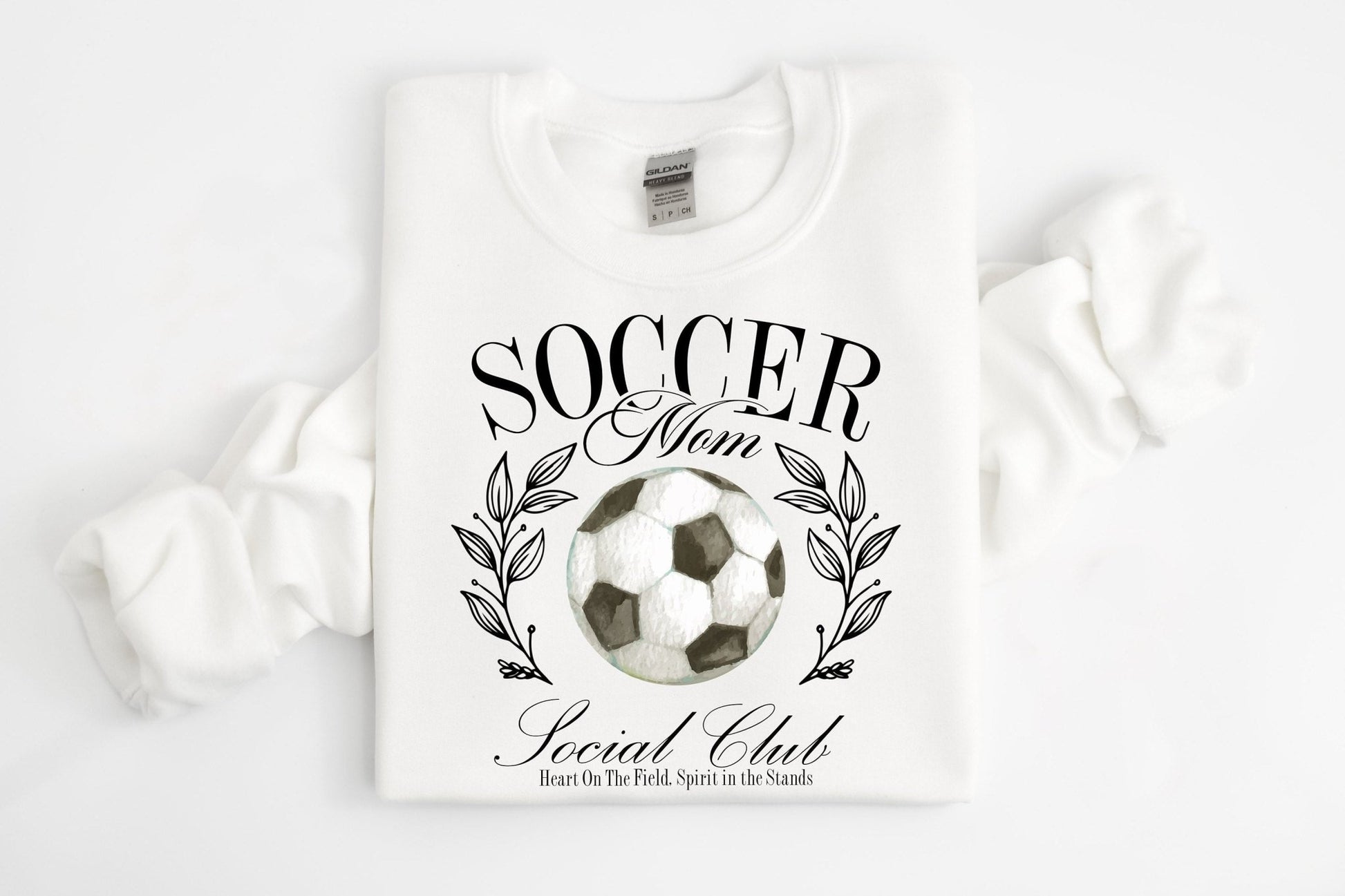 Soccer Mom Social Club Shirt Heart On The Field Spirit On The Stands Sweatshirt Tank - Squishy Cheeks