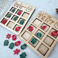 Stocking Stuffer Gift for Kids, Personalized Tic Tac Toe Boards, Christmas Game - Squishy Cheeks