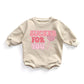 Sucker For You Valentine's Day Kids Shirt Girls Valentine Sweatshirt I'm A Sucker For You Bubble Romper Toddler Sweatsuit - Squishy Cheeks