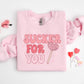 Sucker For You Valentine's Day Kids Shirt Girls Valentine Sweatshirt I'm A Sucker For You Bubble Romper Toddler Sweatsuit - Squishy Cheeks