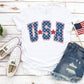 USA Stars 4th of July Matching Shirts, Retro USA Matching Family Independence Day Shirts - Squishy Cheeks