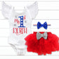 1st 4th of July Patriotic Outfit - Squishy Cheeks