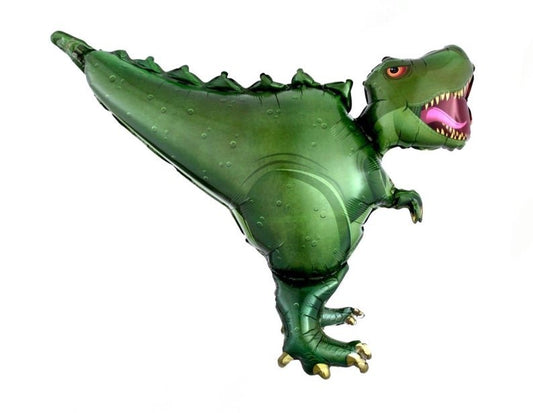 36" Green Dinosaur Balloon - Squishy Cheeks