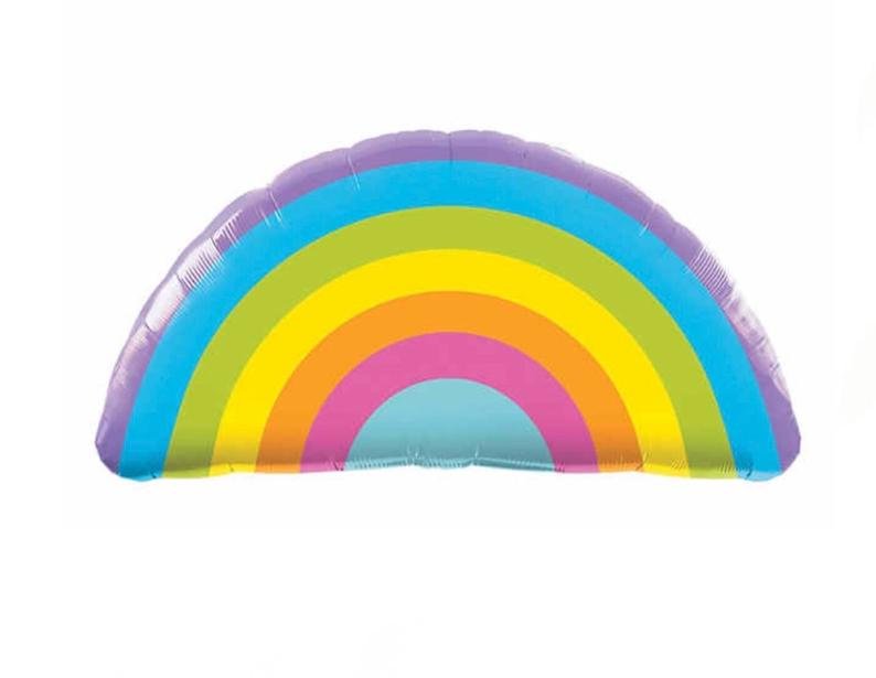 36" Rainbow Balloon - Squishy Cheeks