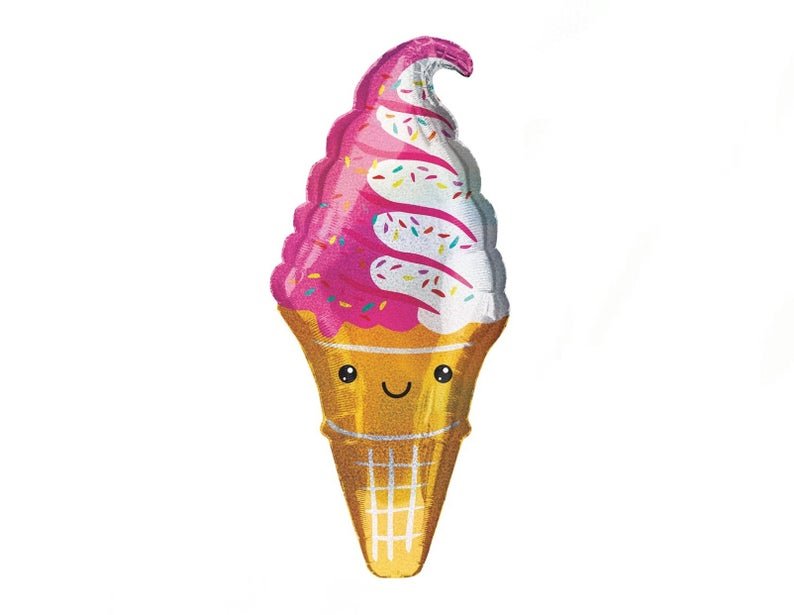 41" Ice Cream Balloon - Squishy Cheeks
